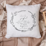 Boho Christian Bible Verse Wildflowers Kissen<br><div class="desc">Boho Christian Bible Verse Wildflowers Throw Pillow</div>