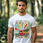 Boho Christmas Farm Fresh Trees Truck Tri-Blend Shirt<br><div class="desc">Boho Weihnachtsbaum Fresh Trees Truck Festive Holiday Tri-Blend Shirt enthält den Text "Fresh Christmas Trees Farm" in modernen Drehbüchern Typografie mit einem bunten Retro-LKW im Matisse-Stil,  der einen Weihnachtsbaum trägt. Ideal für Weihnachtsgeschenke,  Weihnachts-Party und Feierlichkeiten,  Geburtstage und vieles mehr. Erstellt von Evco Studio www.zazzle.com/store/evcostudio</div>