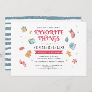 Boho Christmas Holiday Geschenkswap-Party Einladung