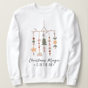 Boho Christmas Magic Festivals Holiday Sweatshirt