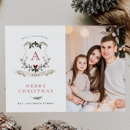 Boho Christmas One Foto Holiday Card Feiertagskarte