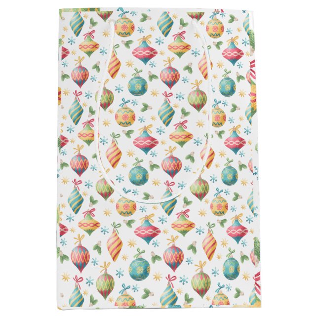 Boho Christmas Vibes Mittlere Geschenktüte (Vorderseite)