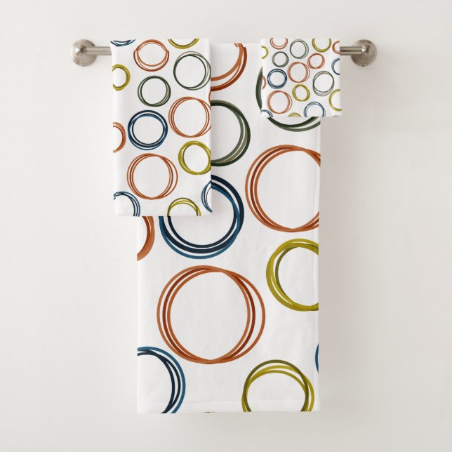 Boho Circles Badhandtuch Set (Insitu)