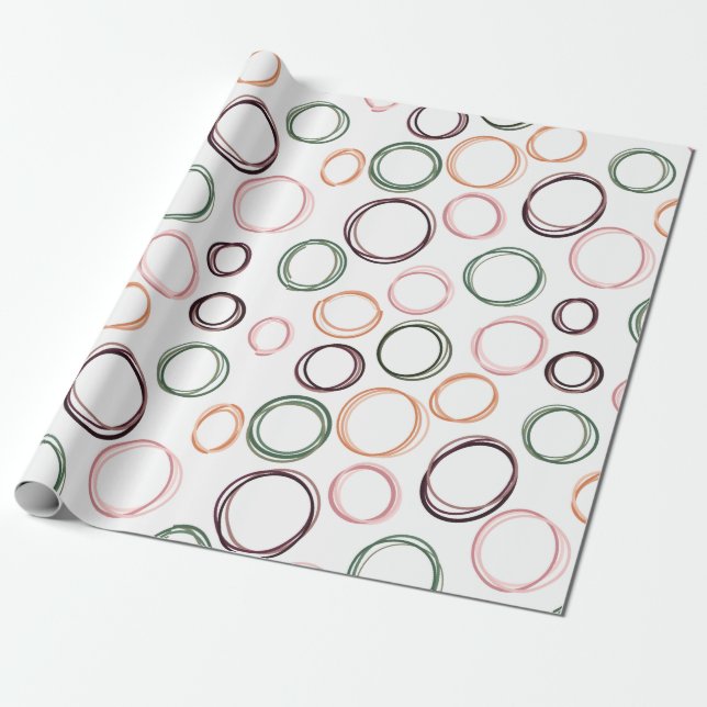 Boho Circles Geschenkpapier (Ungerollt)