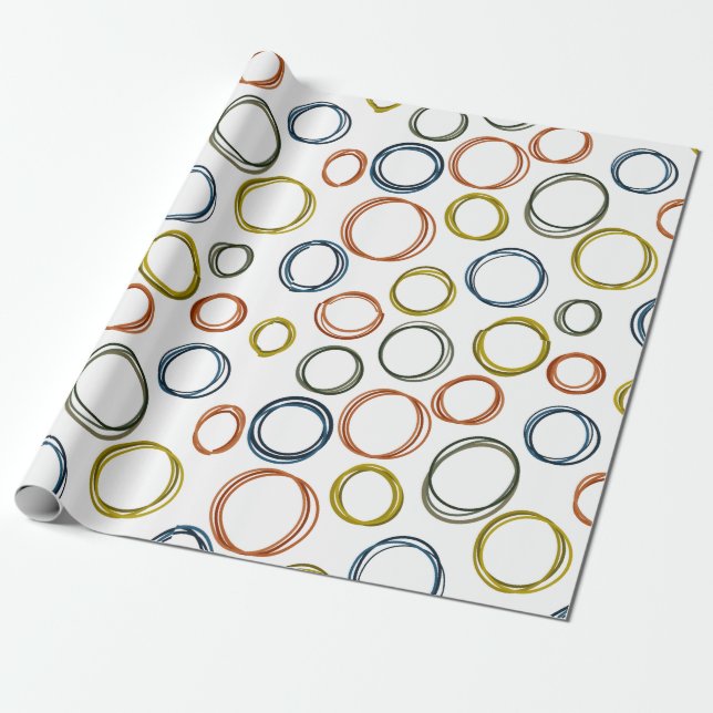 Boho Circles Geschenkpapier (Ungerollt)