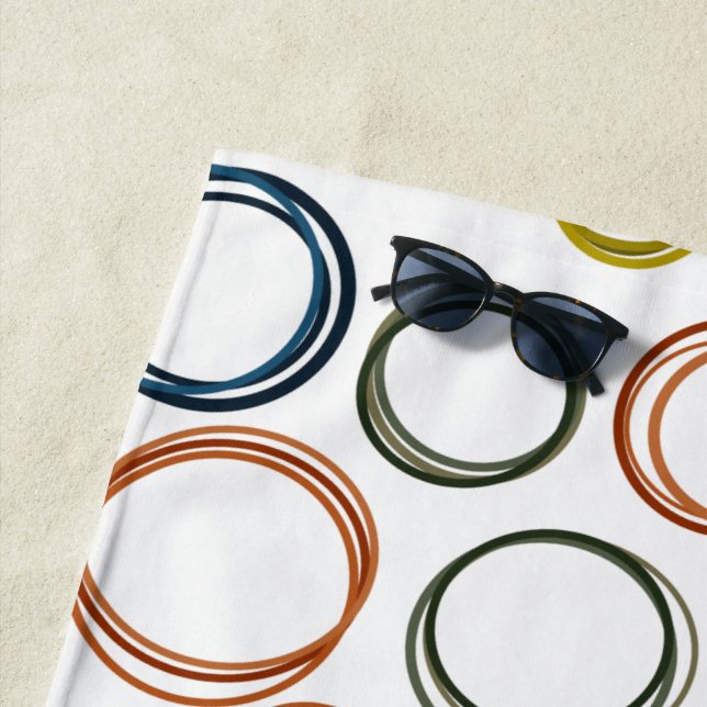 Boho Circles Strandtuch (Beispiel)