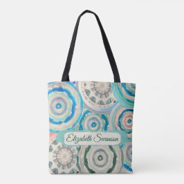 Boho Circles Tote Bag