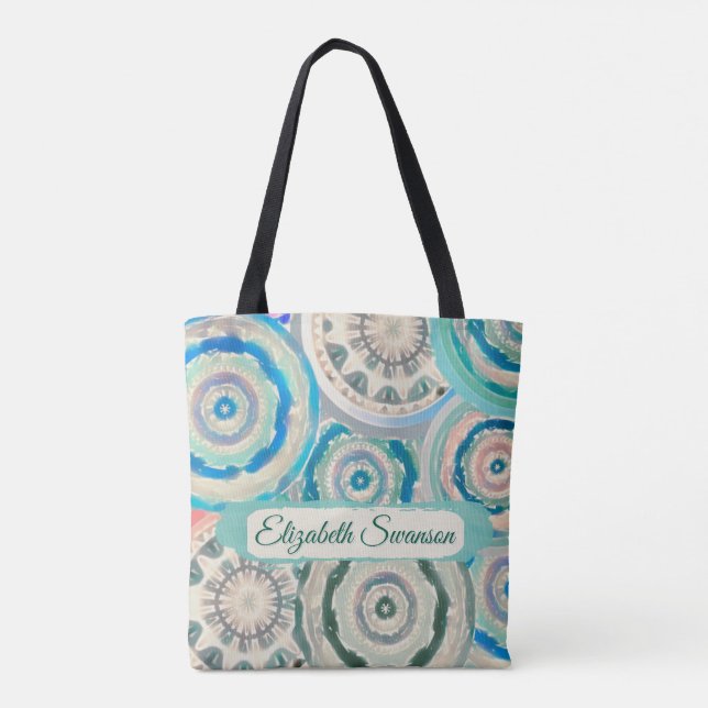 Boho Circles Tote Bag (Rückseite)