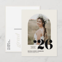 Boho Class of 2025 Arch Foto Abschluss