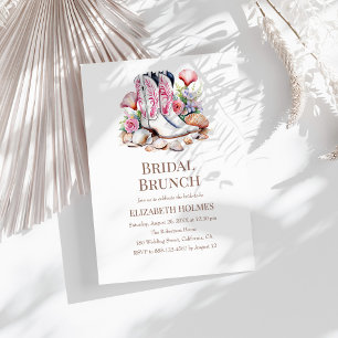 Boho Coastal Cowgirl Bridal Brunch Einladung