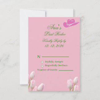 Boho Coastal Cowgirl Junggesellinnenabschied RSVP- RSVP Karte