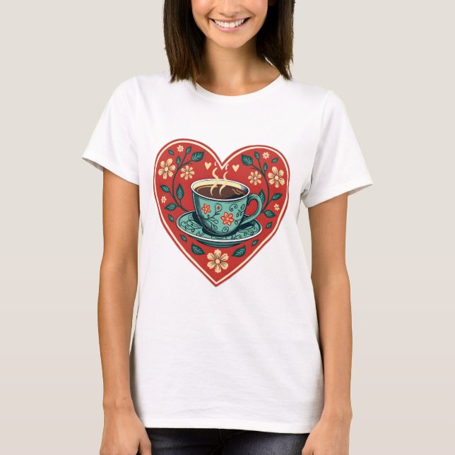 Boho Coffee Lover T-Shirt (Vorderseite)