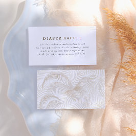 Boho Color Palm Verlasse Minimalistische Babydusch Begleitkarte