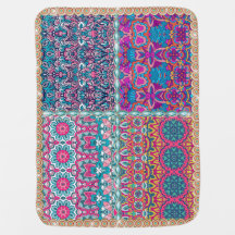 Boho Colorful Baby Blanket