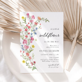 Boho Colorful Little Wildblume Fee Baby Dusche Einladung
