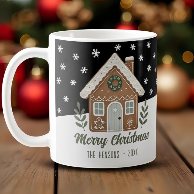 Boho Cookie House Schneeflocken Familie Kaffeetasse (Von Creator hochgeladen)