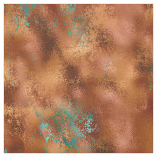 Boho Copper Aquamarin Chic Stoff