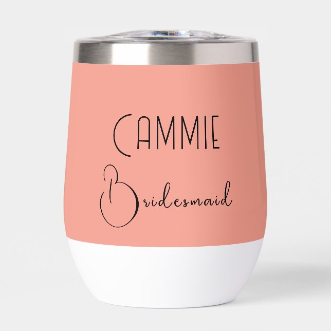 Boho Coral Glamping Junggeselinnen-Abschied Weeken (Vorderseite)