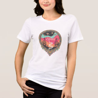 Boho Cosmic Desert Retro Tri-Blend Shirt
