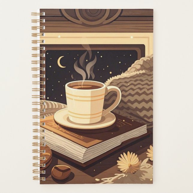 Boho Cosy Night - Feiern Sie gemütliche Nächte Planer (Vorderseite)