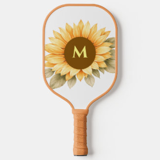 Boho Cottage Core Benutzerdefinierte Initiale Pickleball Schläger