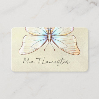 Boho Cottage Shabby Chic Butterfly Business Card Visitenkarte