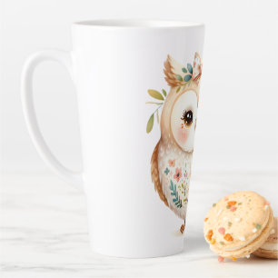 Boho Cottagecore Eule Floral Farmcore Charme Milchtasse