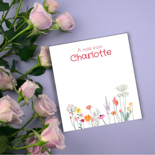 Boho Country Floral daisy Notizblock (Von Creator hochgeladen)