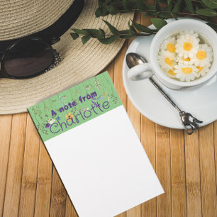 Boho Country Wildblume Aquarell Briefpapier