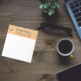 Boho Country Wildblume Aquarellfarbe Notizblock