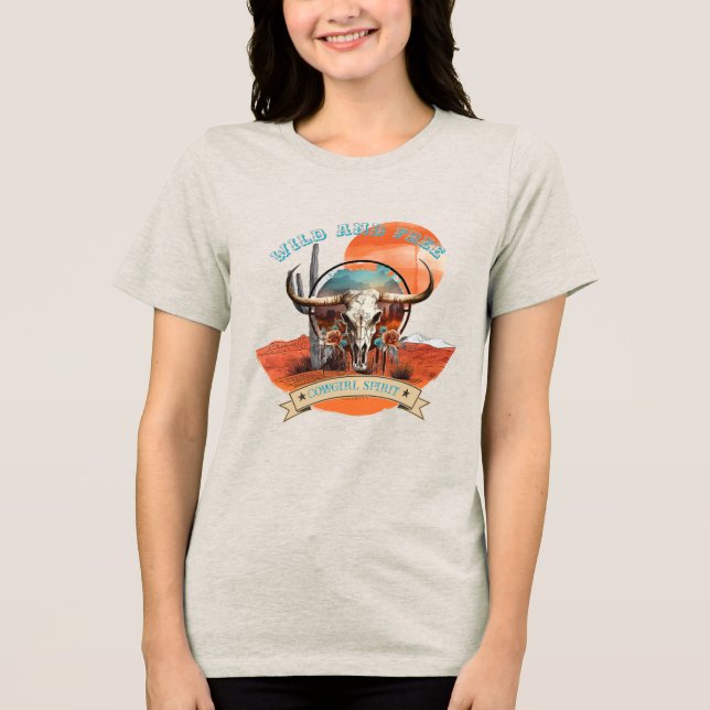 Boho Cowgirl Spirit T - Shirt (Vorderseite)