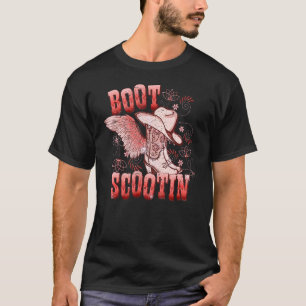 Boho-Cowgirl-Stiefel Hut Stiefel Schieben Western T-Shirt