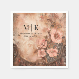 Boho Cowgirl Western Florals Wedkins Serviette