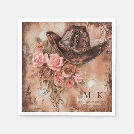Boho Cowgirl Western Florals Wedkins Serviette