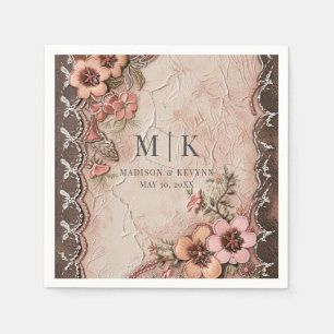 Boho Cowgirl Western Florals Wedkins Serviette