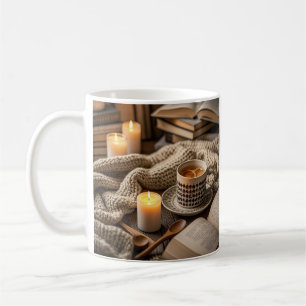 Boho Cozy Warm Kerzenlicht Kaffeetasse