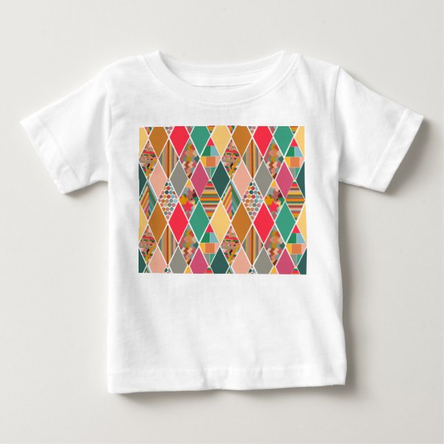 Boho Crazy Quilt Baby T-shirt (Vorderseite)