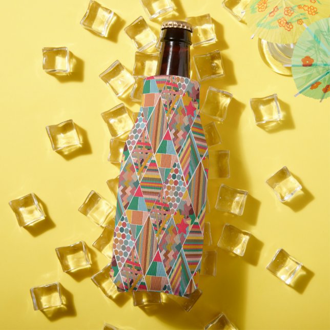 Boho Crazy Quilt Flaschenkühler (In Situ Sommer)