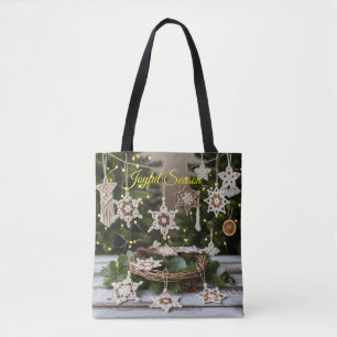 Boho Crochet Snowflake Weihnachtsfeier