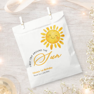 Boho Cute Erste Reise um die Sonne 1. Geburtstag Geschenktütchen