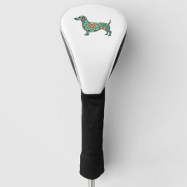 Boho Dackel Golf Head Cover Golf Headcover
