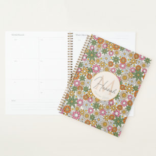 Boho Daisy Blume 70er Groovy Floral Planer