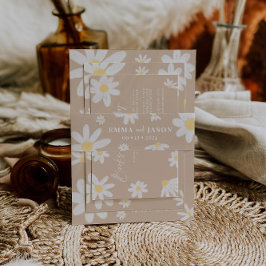 Boho Daisy Blume Einladung Bly Band