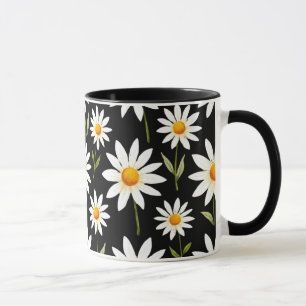 Boho Daisy Floral-Minimalistisch Frühjahr Bloom Ae Tasse