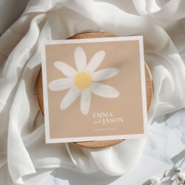 Boho Daisy Floral Napkins Serviette