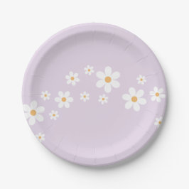 Boho Daisy lilac Baby Showpaper Teller