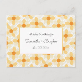 Boho Daisy Rain Baby Shower Ratgeber Hinweiskarte