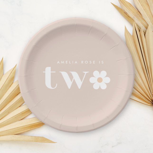 Boho Daisy Second Birthday Paper Teller (Von Creator hochgeladen)