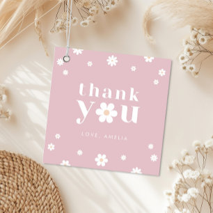 Boho Daisy Vielen Dank für Ihre Unterstützung Tag Geschenkanhänger