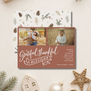 Boho Dankbar Ergeben Gesegnet Familie Weihnachten